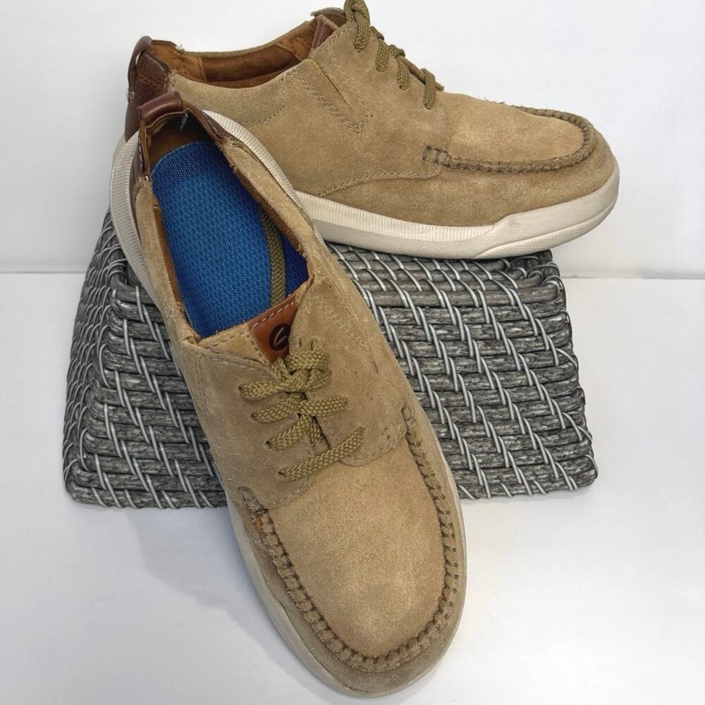Clarks Driftway Low Men's Beige Suede Boat Shoe - Size 7.5